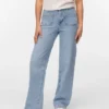 Vmtessa-Jeans met hoge taille en wijde pijpen