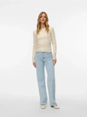 Vmtessa-Jeans met hoge taille en wijde pijpen