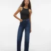 Vmtessa-jeans met hoge taille en wijde pijpen