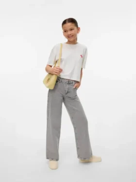 Vmtessa-Jeans met hoge taille en wijde pijpen