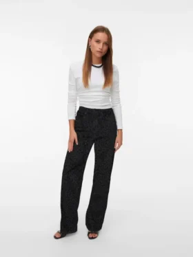 Vmtessa-Jeans met hoge taille en wijde pijpen