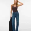 Vmtessa-Jeans met hoge taille en wijde pijpen