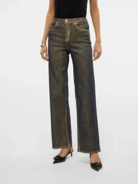 Vmtessa-Jeans met hoge taille en wijde pijpen