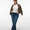 Vmtessa-Jeans met hoge taille en wijde pijpen