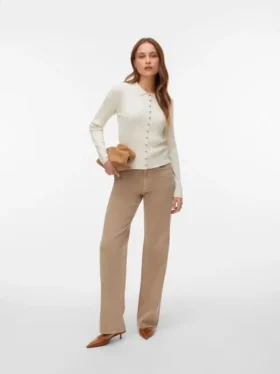 Vmtessa-jeans met hoge taille en wijde pijpen