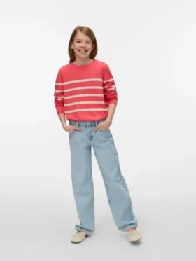 Vmtessa-Jeans met hoge taille en wijde pijpen