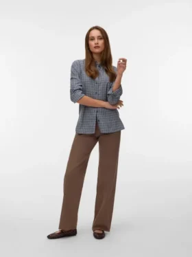 Vmtessa-jeans met hoge taille en wijde pijpen