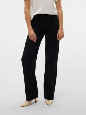 Vmtessa-Jeans met hoge taille en wijde pijpen