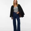 Vmtessa-Jeans met hoge taille en wijde pijpen
