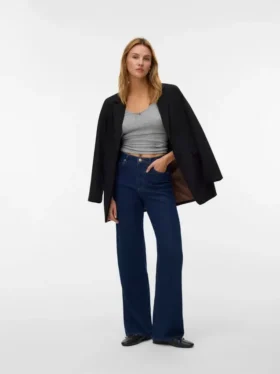 Vmtessa-Jeans met hoge taille en wijde pijpen
