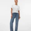 Vmtessa-Jeans met hoge taille en wijde pijpen
