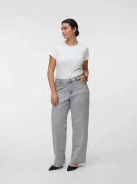 Vmtessa-Jeans met hoge taille en wijde pijpen