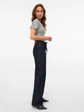 Vmtessa-Jeans met hoge taille en wijde pijpen