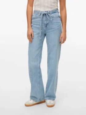 Vmtessa-Jeans met hoge taille en wijde pijpen
