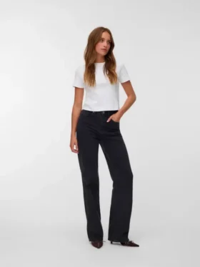 Vmtessa-Jeans met hoge taille en wijde pijpen