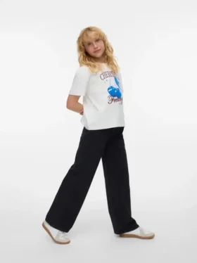 Vmtessa-Jeans met hoge taille en wijde pijpen