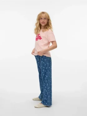 Vmtessa-Jeans met hoge taille en wijde pijpen
