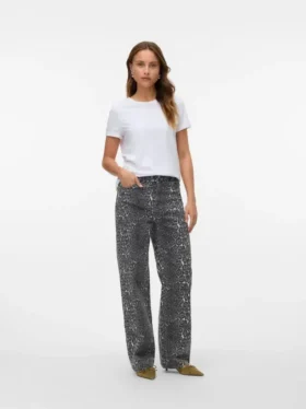 Vmtessa-Jeans met hoge taille en wijde pijpen