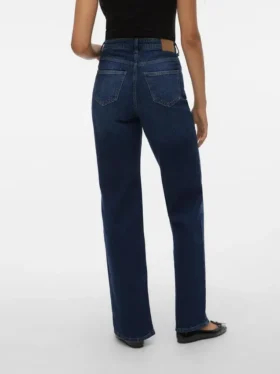 Vmtessa-jeans met hoge taille en wijde pijpen