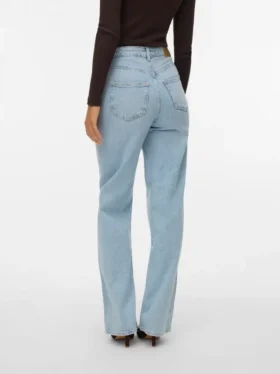 Vmtessa-Jeans met hoge taille en wijde pijpen