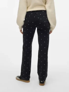 Vmtessa-Jeans met hoge taille en wijde pijpen