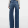 Vmtessa-jeans met hoge taille en wijde pijpen