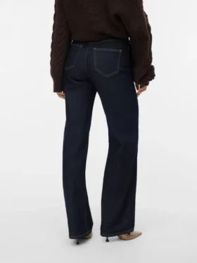 Vmtessa-jeans met hoge taille en wijde pijpen