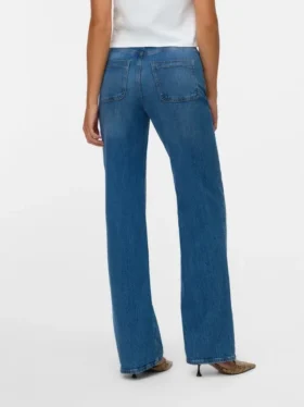 Vmtessa-Jeans met hoge taille en wijde pijpen