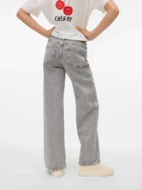 Vmtessa-Jeans met hoge taille en wijde pijpen