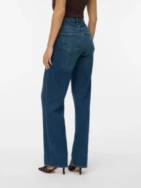 Vmtessa-Jeans met hoge taille en wijde pijpen