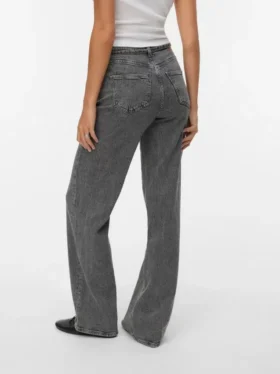 Vmtessa-Jeans met hoge taille en wijde pijpen