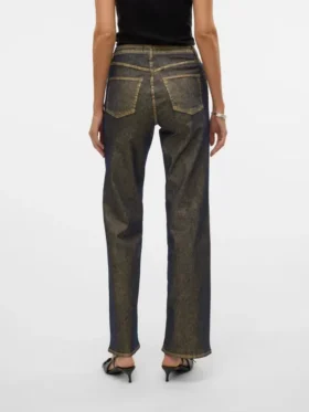 Vmtessa-Jeans met hoge taille en wijde pijpen