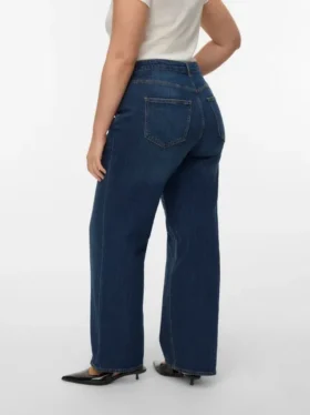 Vmtessa-Jeans met hoge taille en wijde pijpen