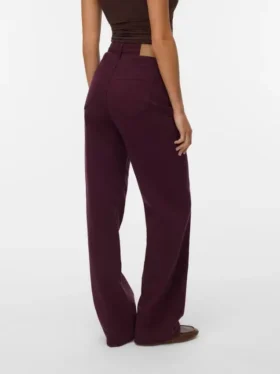 Vmtessa-jeans met hoge taille en wijde pijpen