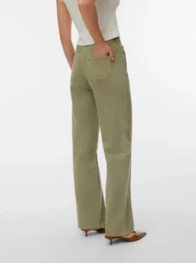 Vmtessa-jeans met hoge taille en wijde pijpen