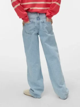 Vmtessa-Jeans met hoge taille en wijde pijpen