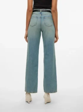 Vmtessa-Jeans met hoge taille en wijde pijpen