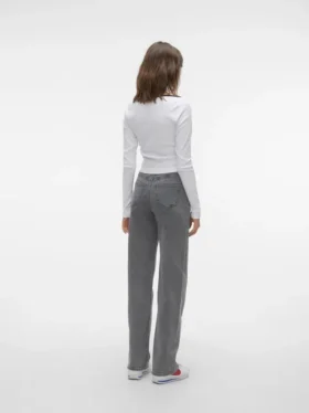 Vmtessa-jeans met hoge taille en wijde pijpen