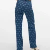 Vmtessa-Jeans met hoge taille en wijde pijpen