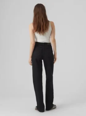 Vmtessa-jeans met hoge taille en wijde pijpen