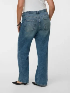 Vmtessa-Jeans met hoge taille en wijde pijpen