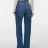 Vmtessa-jeans met hoge taille en wijde pijpen