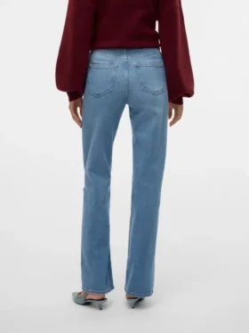 Vmtessa-Jeans met hoge taille en wijde pijpen