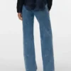Vmtessa-Jeans met hoge taille en wijde pijpen