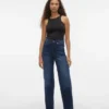 Vmtessa-jeans met hoge taille en wijde pijpen