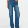 Vmtessa-Jeans met hoge taille en wijde pijpen