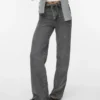Vmtessa-Jeans met hoge taille en wijde pijpen