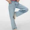 Vmtessa-Jeans met hoge taille en wijde pijpen