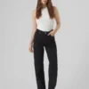 Vmtessa-jeans met hoge taille en wijde pijpen