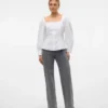 Vmtessa-Jeans met hoge taille en wijde pijpen
